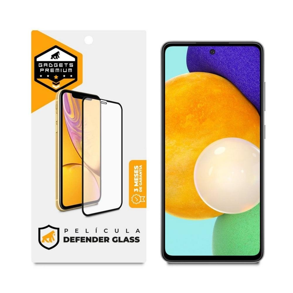 Pelicula Defender Glass para Samsung Galaxy A52 5G - Preta - Gshield