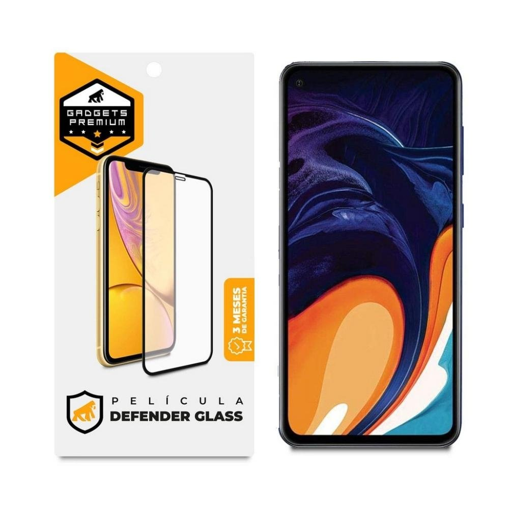 Pelicula Defender Glass para Samsung Galaxy A60 - Preta - Gshield