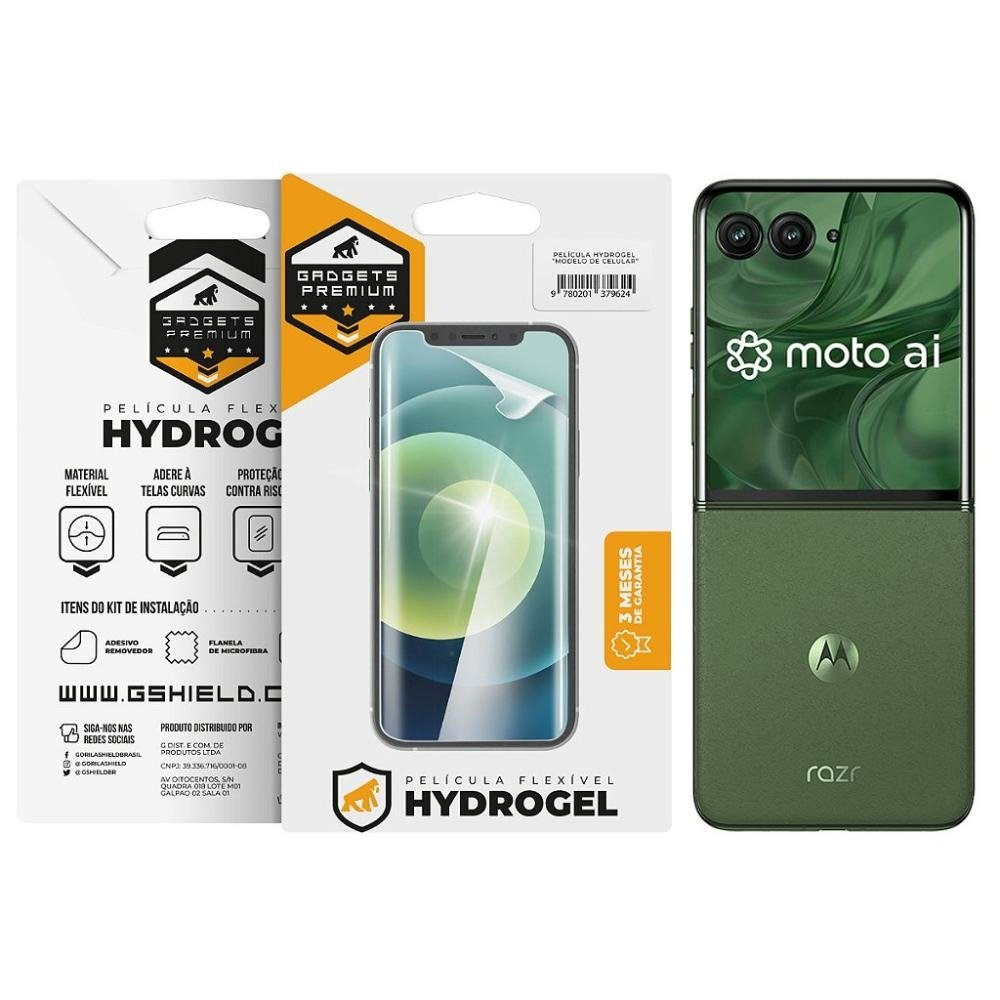 Pelicula para Motorola Moto Razr 50 Ultra 5G - Traseira Hydrogel HD - Gshield