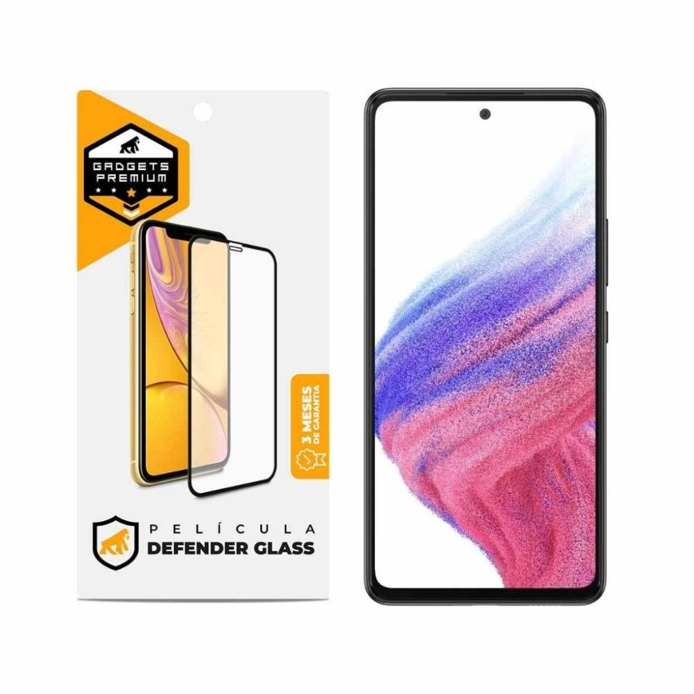 Pelicula Defender Glass para Samsung Galaxy A53 5G - Preta - Gshield