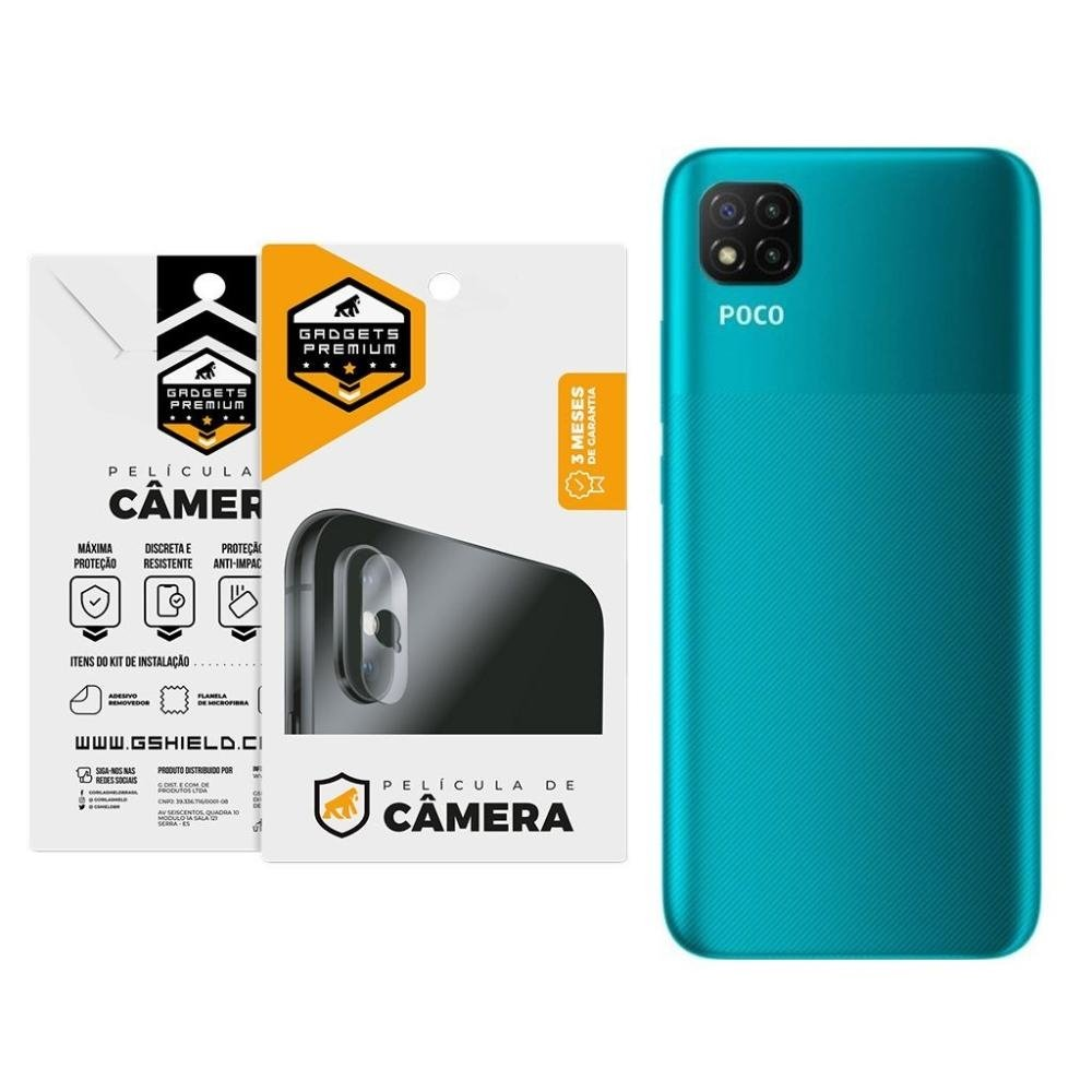 Pelicula para Lente de Camera para Xiaomi Redmi Poco C3 - Gshield