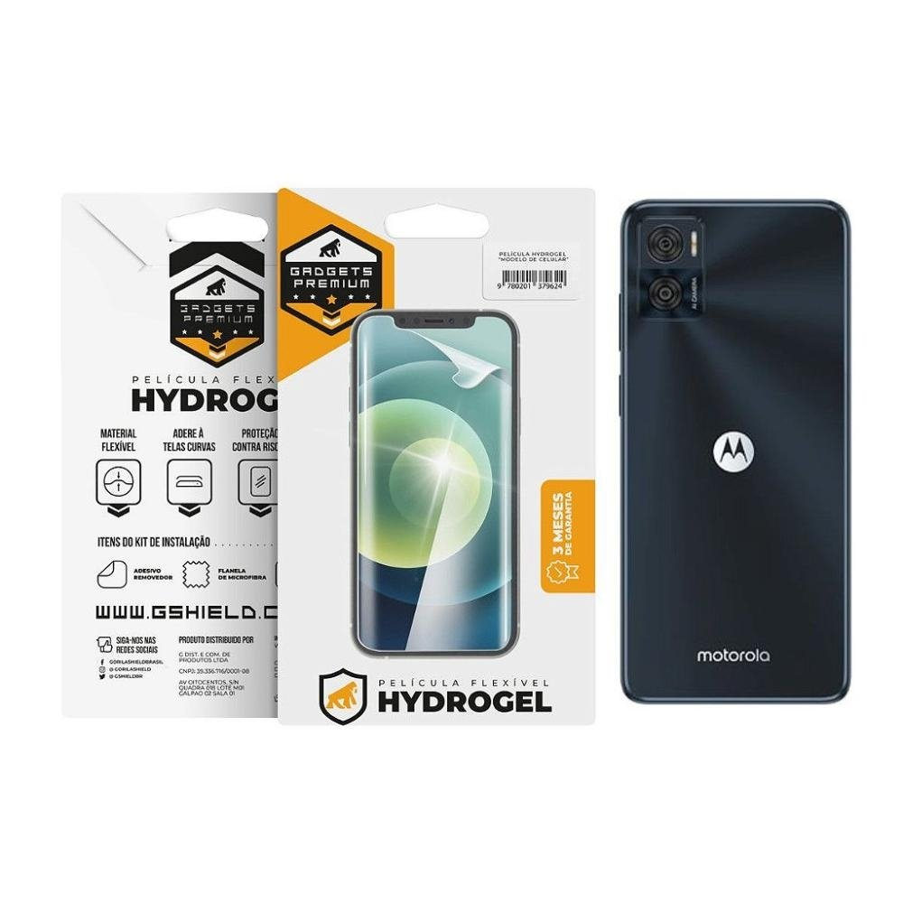 Pelicula para Motorola Moto E22 - Traseira Hydrogel HD- Gshield