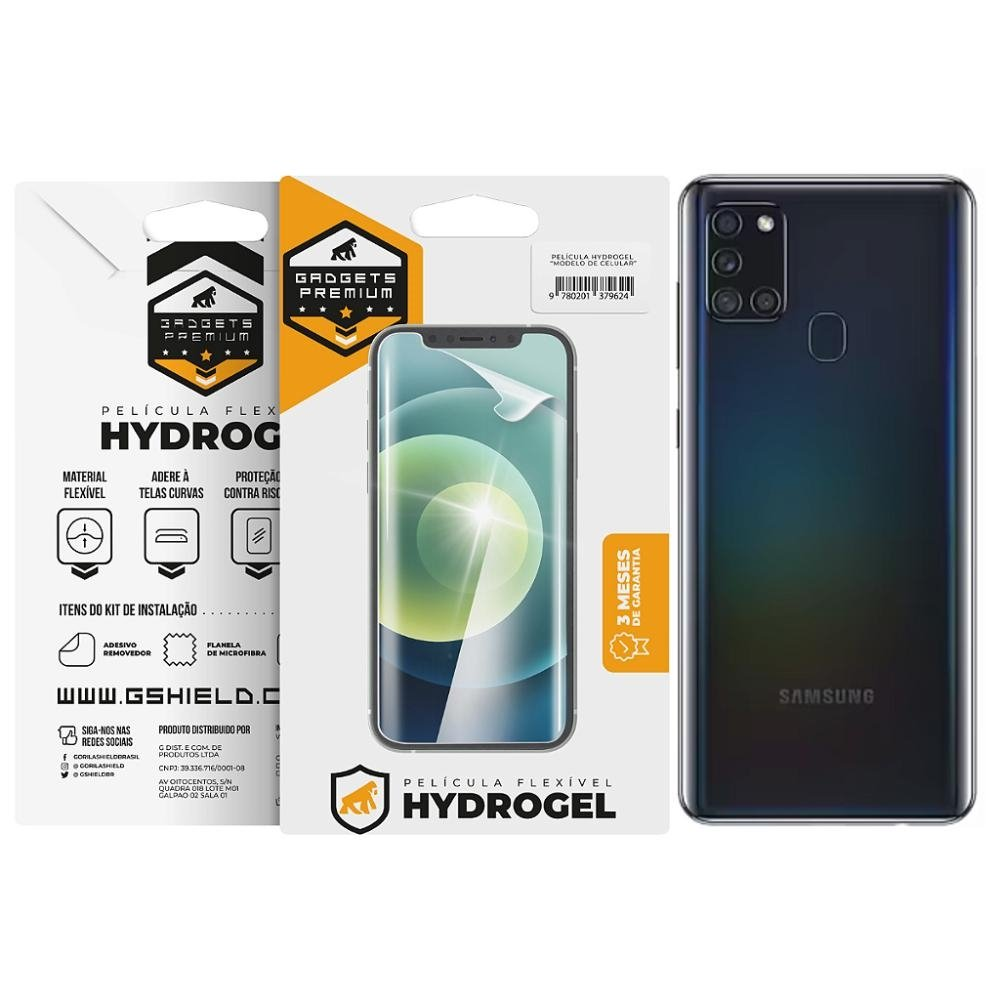 Pelicula para Samsung Galaxy A21s - Traseira Hydrogel HD - Gshield