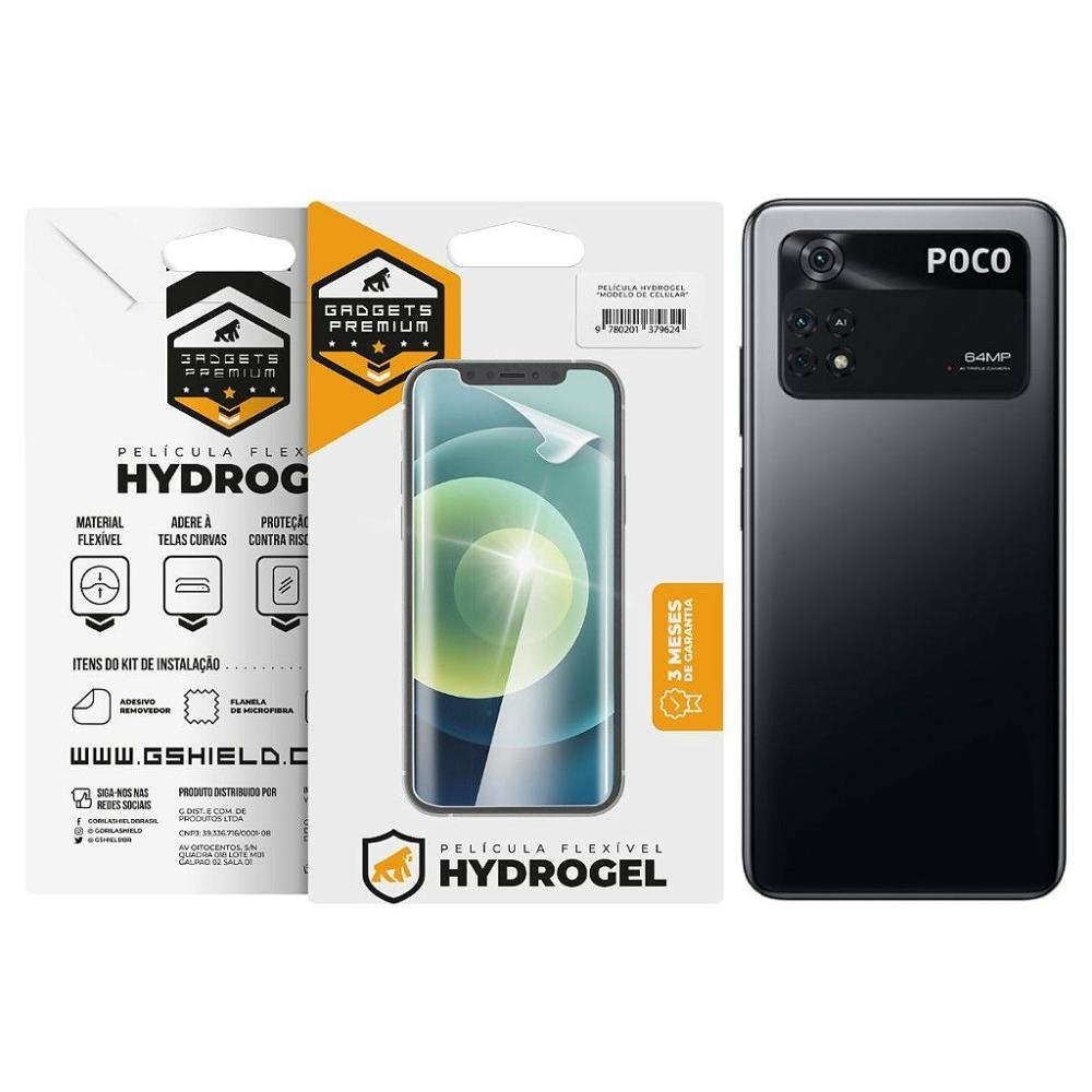 Pelicula para Xiaomi PocoM4 Pro-Traseira Hydrogel HD-Gshield