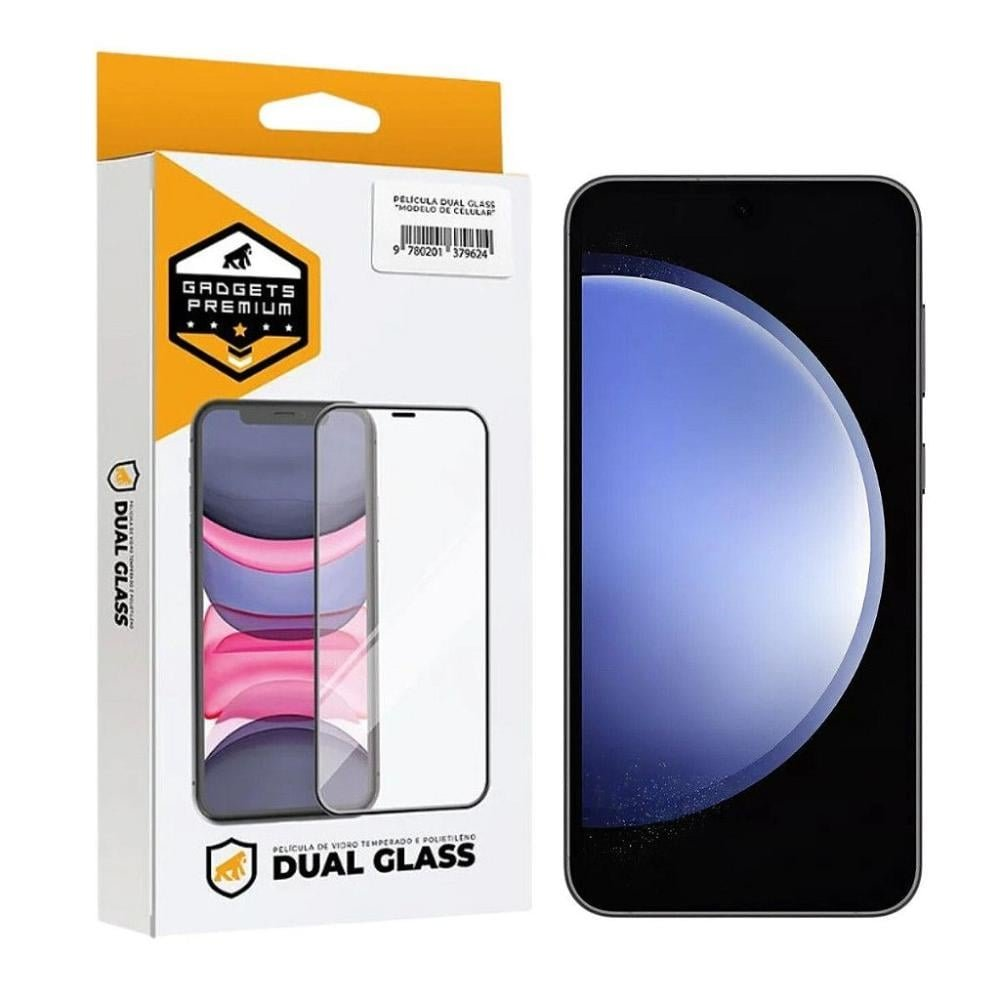 Pelicula para Samsung Galaxy S23 FE - Dual Glass Preta - Gshield