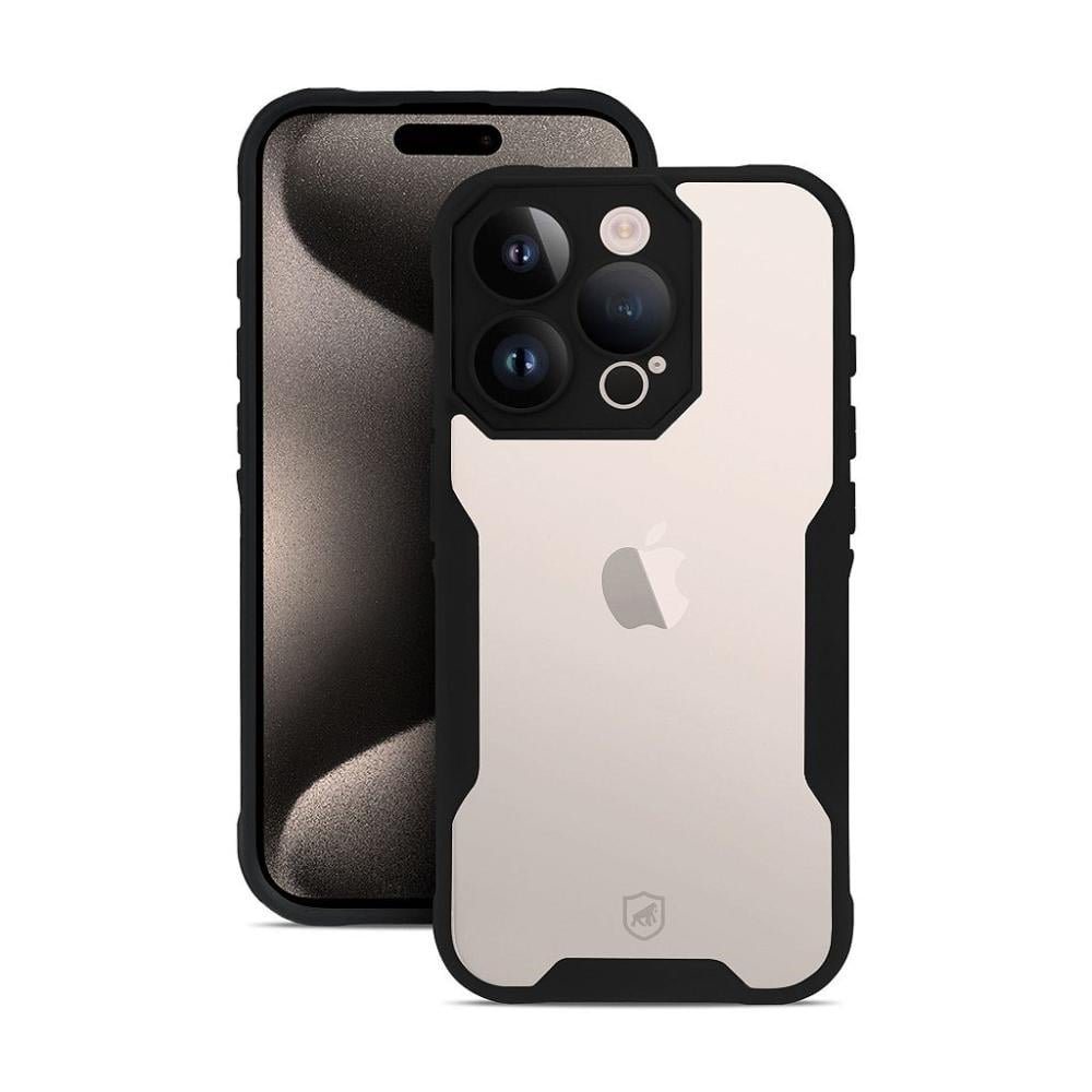 Capa para iPhone 15 Pro Max - Dual Sense Preta - Gshield