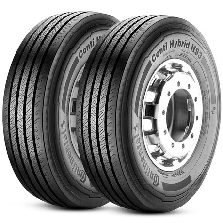 Kit 2 Pneu Continental Aro 22.5 295/80r22.5 152/148M Conti Hybrid HS3