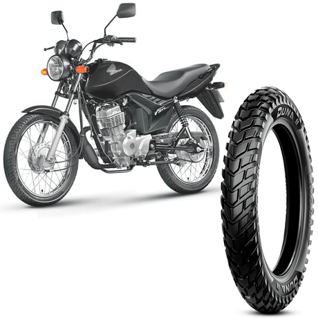 Pneu Moto Honda CG 125 80/100-18 47P TL Dianteiro Duna II