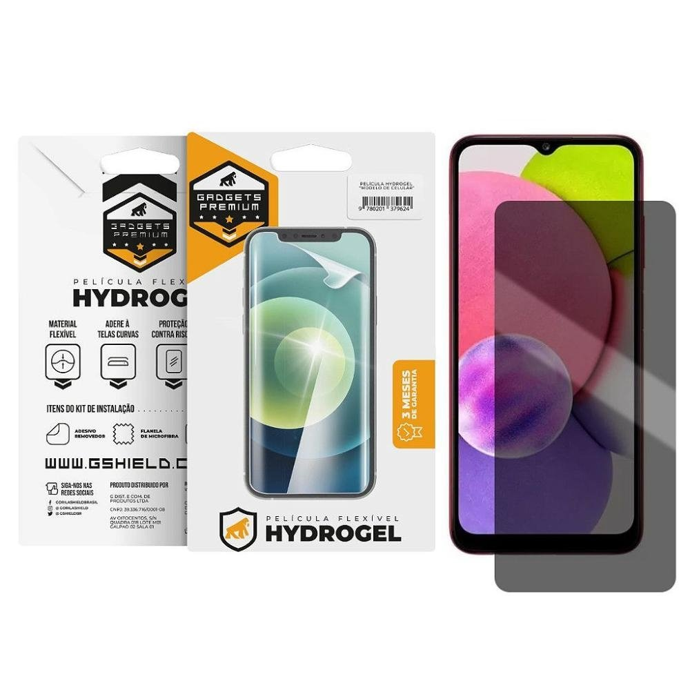 Pelicula para Samsung Galaxy A03s - Privacidade Hydrogel - Gshield