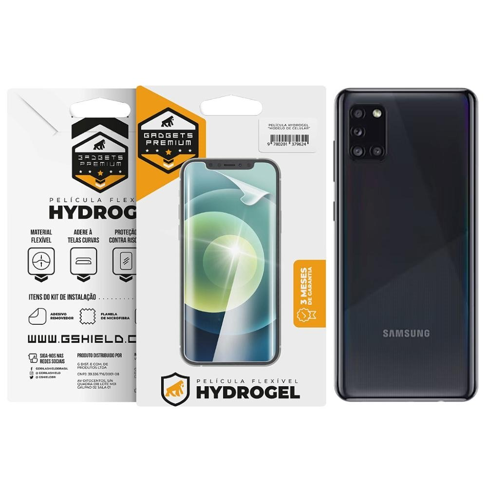 Pelicula para Samsung Galaxy A31 - Traseira Hydrogel HD - Gshield