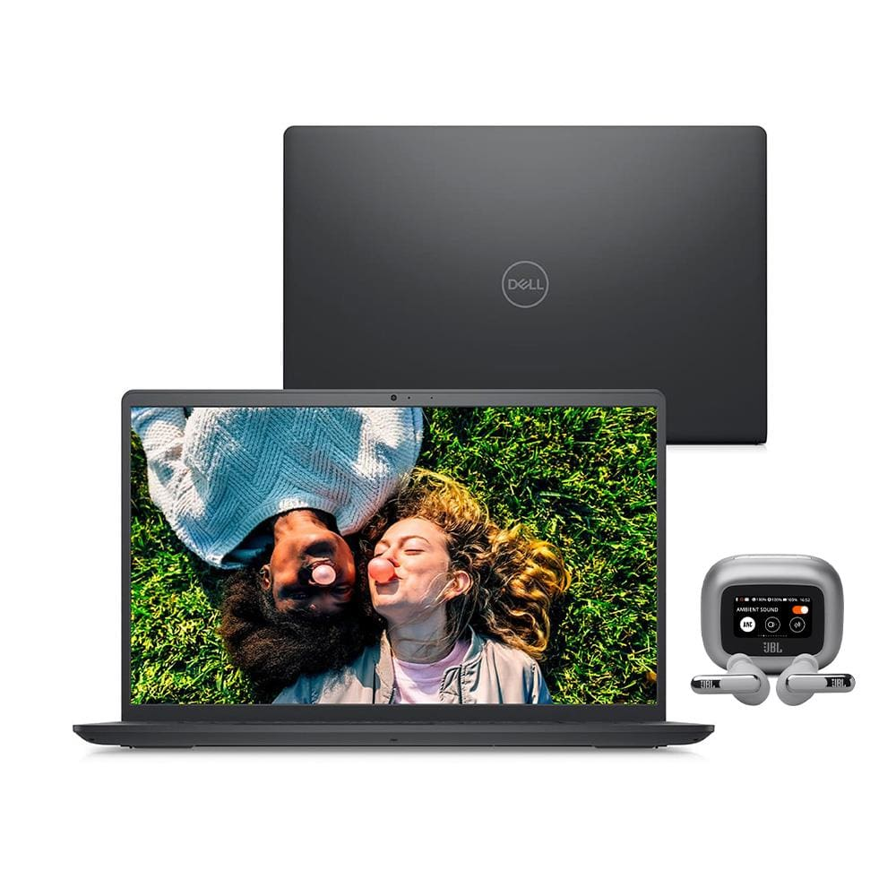 Notebook Dell Inspiron 15 com Core i5 de 12° Geração, 8GB RAM, 512GB SSD, Tela Full HD 15,6", Windows 11 + Fone de Ouvido JBL Live Beam 3 True - Prata