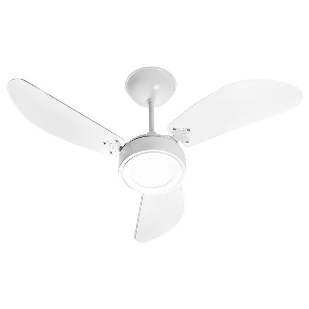 Ventilador de Teto Venti-Delta New Cristal Led com 3 Pás Branco - 110V