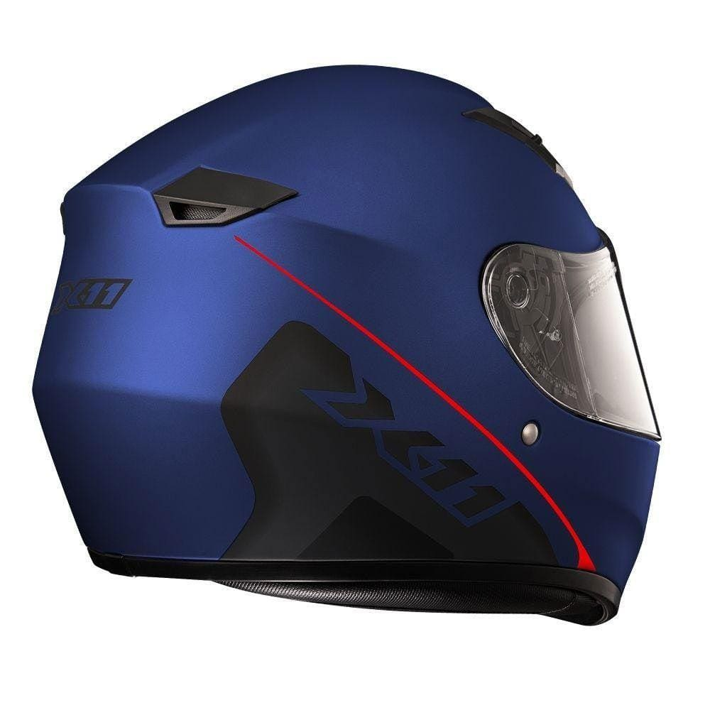 Capacete Moto X11 Trust Solides Azul Metálico 56 - 56