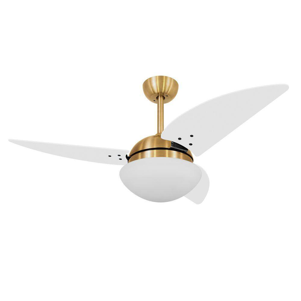 Ventilador de Teto Volare Dourado VD42 Class Branco 220V - 220V