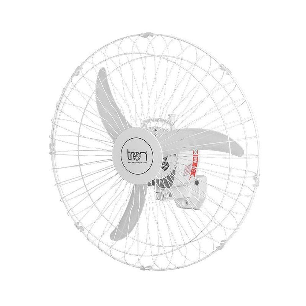 Ventilador de Parede Tron 60cm Oscilante Branco Bivolt - 110V