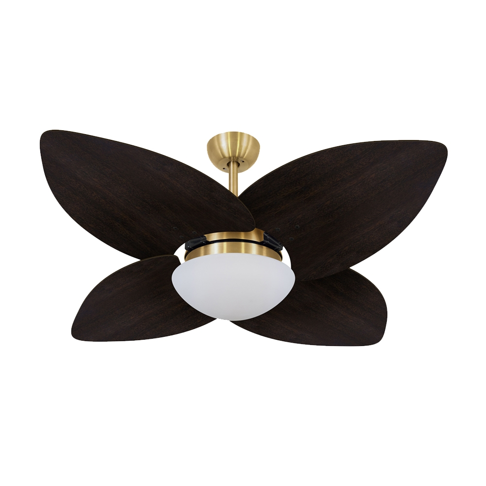 Ventilador de Teto Dormamu Dourado 4 Pás Tabaco 220V