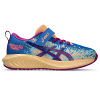 Tênis ASICS Pre Noosa Tri 16 PS - Infantil - Azul e Rosa com Laranja