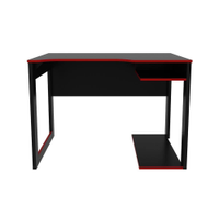 Mesa Gamer Multimoveis CR25057 Preta/Vermelho