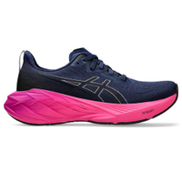 Tênis ASICS Novablast 4 - Feminino - Azul Marinho com Rosa