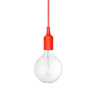 Luminária pendente E27 Vermelho