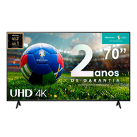 Smart TV 70 Hisense Ultra HD 4K DLED A6K com Sleep Timer, entrada HDMI e Wi-Fi - 70A51HSV