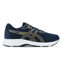 Tênis ASICS Raiden 4 - Masculino - Azul Marinho com Branco e Dourado