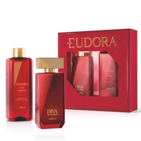 Kit eudora diva esplêndida perfume 100ml loção corporal 200ml - transparent