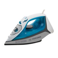 Ferro de Passar a Vapor Black Decker FX3060 com Base Antiaderente - Azul e Branco - 110V