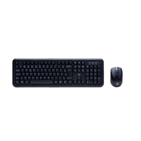 Mouse e Teclado Maxprint Exagon | Sem Fio, USB 2.4G, Preto