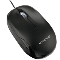 Mouse Óptico USB Multilaser Box MO255 Preto Preta