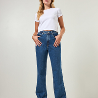 Calça Jeans Wide Leg De Cintura Alta