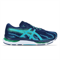 Tênis ASICS GEL-Hypersonic 5 - Masculino - Azul com Branco e Verde