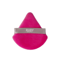 Esponja puff ruby kisses para pó triangular cinza