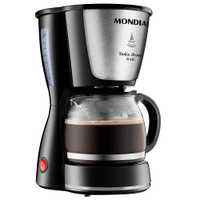 Cafeteira Elétrica Mondial Dolce Arome Inox C-30 18 Xícaras - Preta - 110v