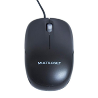 Mouse Óptico USB Multilaser Box MO255 Preto Preta