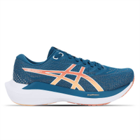 Tênis ASICS GEL-Nagoya 7 - Feminino - Azul com Branco e Laranja