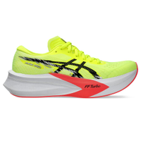 Tênis ASICS Magic Speed 4 - Feminino - Verde com Branco e Laranja