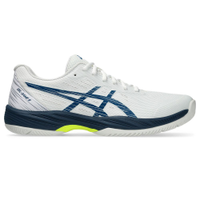 Tênis ASICS GEL-Game 9 - Masculino - Branco com Azul Marinho e Verde