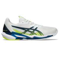 Tênis ASICS Solution Speed FF 3 - Masculino - Branco com Verde e Azul