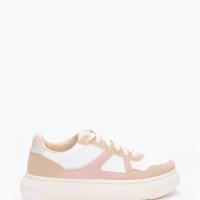 Tênis flatform casual ace bege