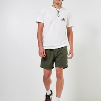 Bermuda Short Em Sarja Verde Militar