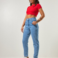 Calça Mom Jeans Claro