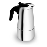 Cafeteira Expresso Italiana Para 6 Xícaras Aço Inox | Baquelite (cabo)