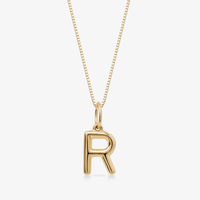 Pingente Letra R em Ouro Amarelo 18k