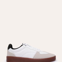 Tênis casual com recortes bicolor ace branco