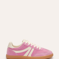 Tênis casual com recortes bicolor ace rosa