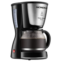 Cafeteira Elétrica Mondial Dolce Arome Inox C-32I 32 Xícaras - Preta - 110V