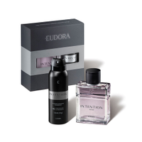 Estojo eudora intention for man deo colônia 100ml intention for man desodorante antitranspirante aerossol 125ml