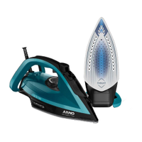 Ferro de Passar a Vapor Arno Ultragliss Plus com Spray e Base Durilium Airglide Azul - 110V