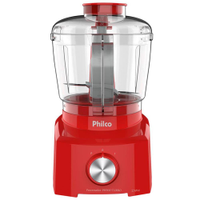 Mini Processador de Alimentos Philco PH900 Turbo 250W Vermelho - 220V